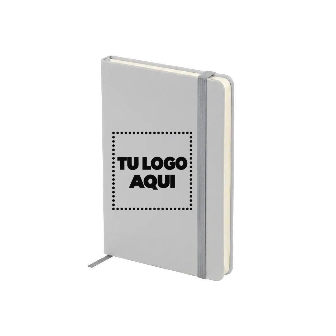 Cuaderno London Plateado - personalizable con tu logo