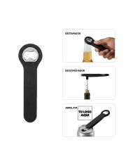 Destapador 3 En 1 Hard Negro - personalizable con tu logo