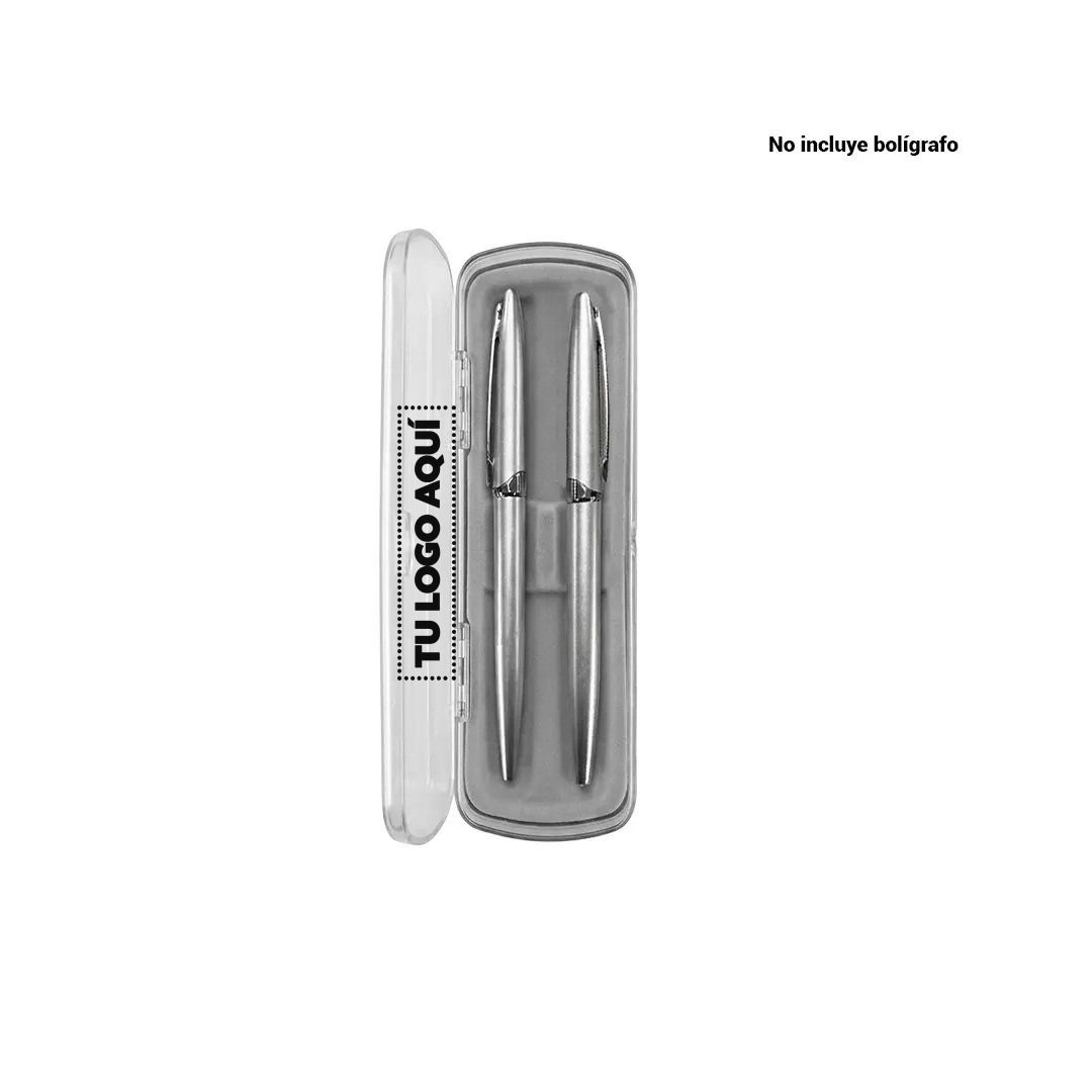 Estuche Para Boligrafo Transparente Doble Servicio - personalizable con tu logo