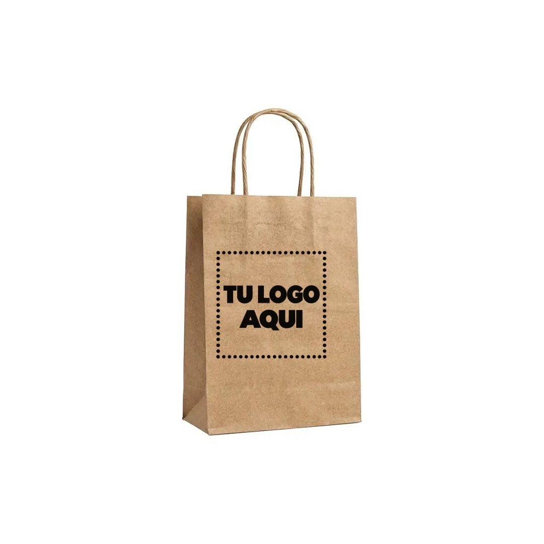 Funda De Papel Kraft Mediana - personalizable con tu logo