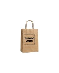 Funda De Papel Kraft Pequeña - personalizable con tu logo