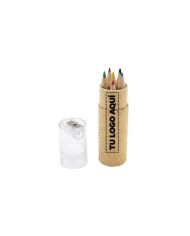 Lapices Con Sacapuntas Matita Eco (6 Colores) - personalizable con tu logo