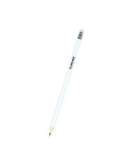 Lapiz Global Blanco Con Borrador Blanco - personalizable con tu logo