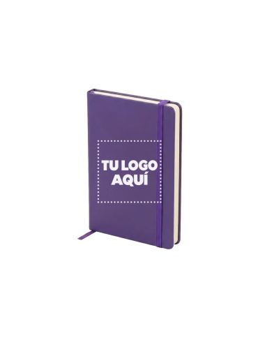 Libreta London Morado - personalizable con tu logo