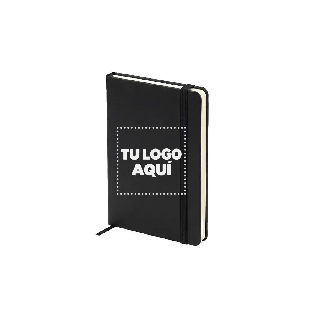 Libreta London Negro - personalizable con tu logo