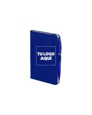 Libreta Meta Con Boligrafo Color Azul - personalizable con tu logo