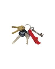 Llavero Destapador Fiesta Rojo - personalizable con tu logo