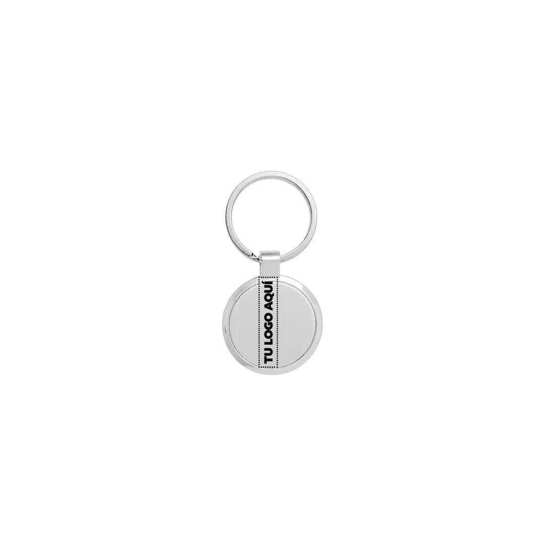 Llavero Metalico Circulo - personalizable con tu logo