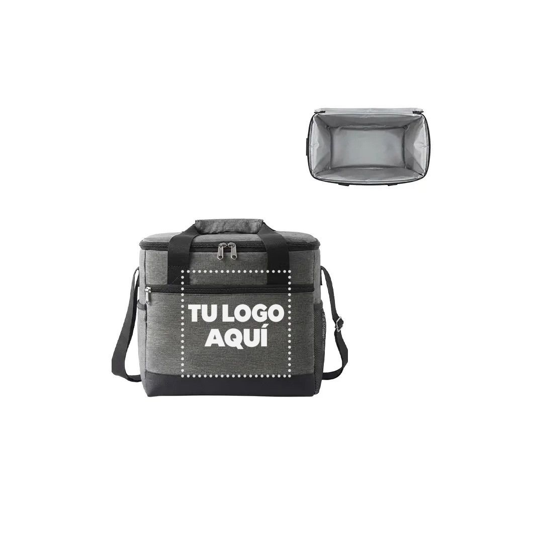 Lonchera Termica Camping Gris - personalizable con tu logo
