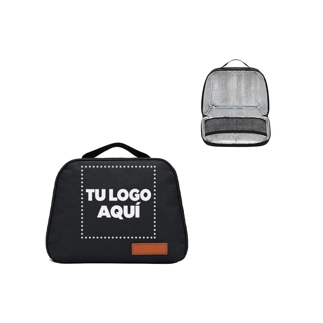 Lonchera Termica Color Negro - personalizable con tu logo