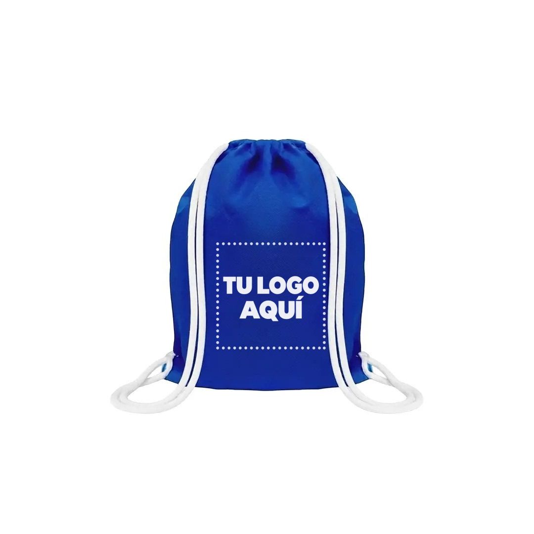 Mochila Encarrujada de Cambrela personalizado con logo en Guayaquil