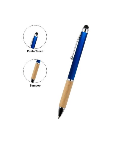 Boligrafo Bamboo Berlin Con Touch Azul