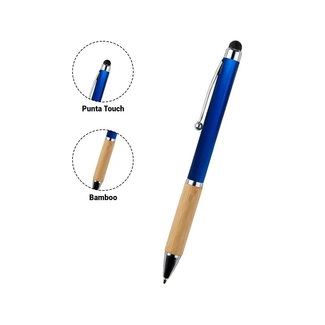 Boligrafo Bamboo Berlin Con Touch Azul