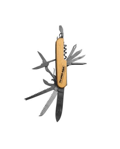 Navaja Suizo Bamboo - personalizable con tu logo