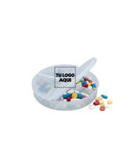 Pastillero Organizador Transparente - personalizable con tu logo