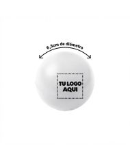 Pelota Antiestress Fluffy Blanco (Individual) - personalizable con tu logo