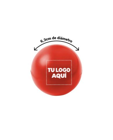 Pelota Antiestress Fluffy Rojo (Individual) - personalizable con tu logo