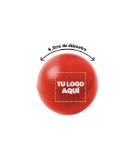 Pelota Antiestrés Roja (Individual) - personalizable con tu logo