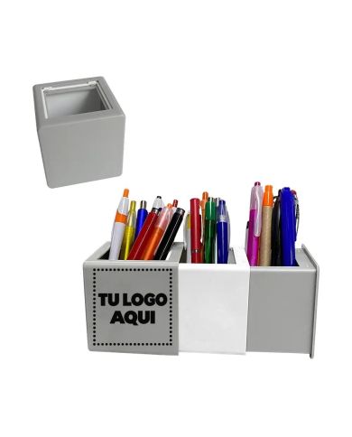 Porta Boligrafos 3 En 1 - personalizable con tu logo