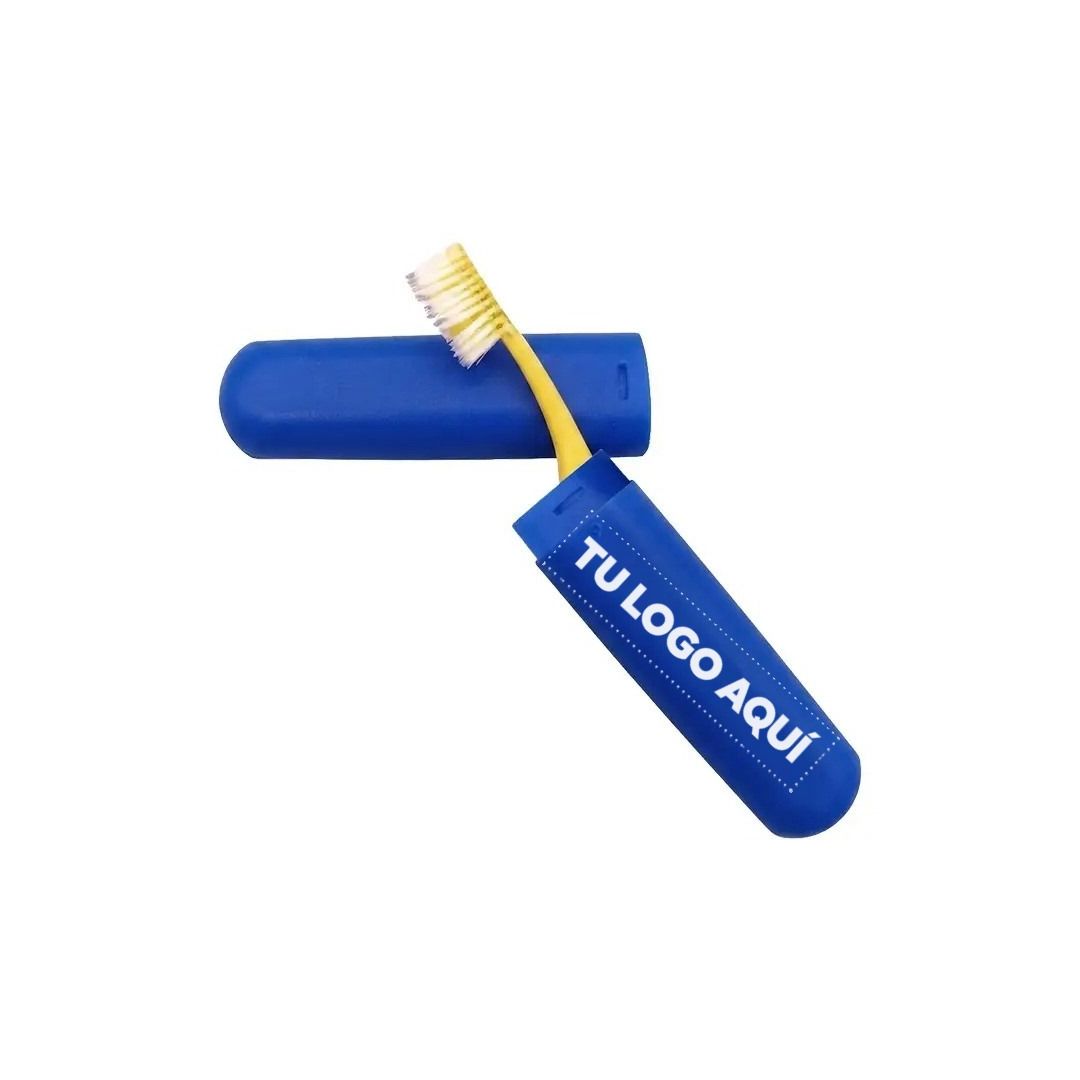 Porta Cepillo Dental Azul - personalizable con tu logo