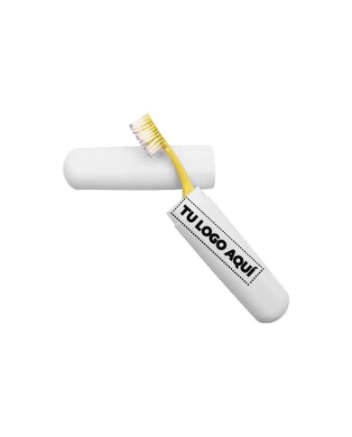 Porta Cepillo Dental Blanco - personalizable con tu logo