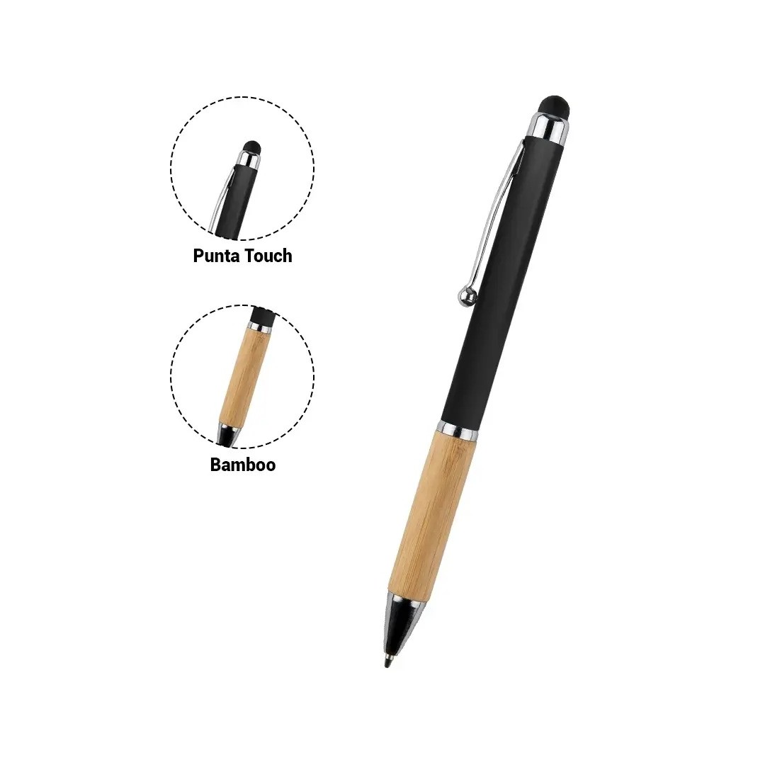 Boligrafo Bamboo Berlin Con Touch Negro