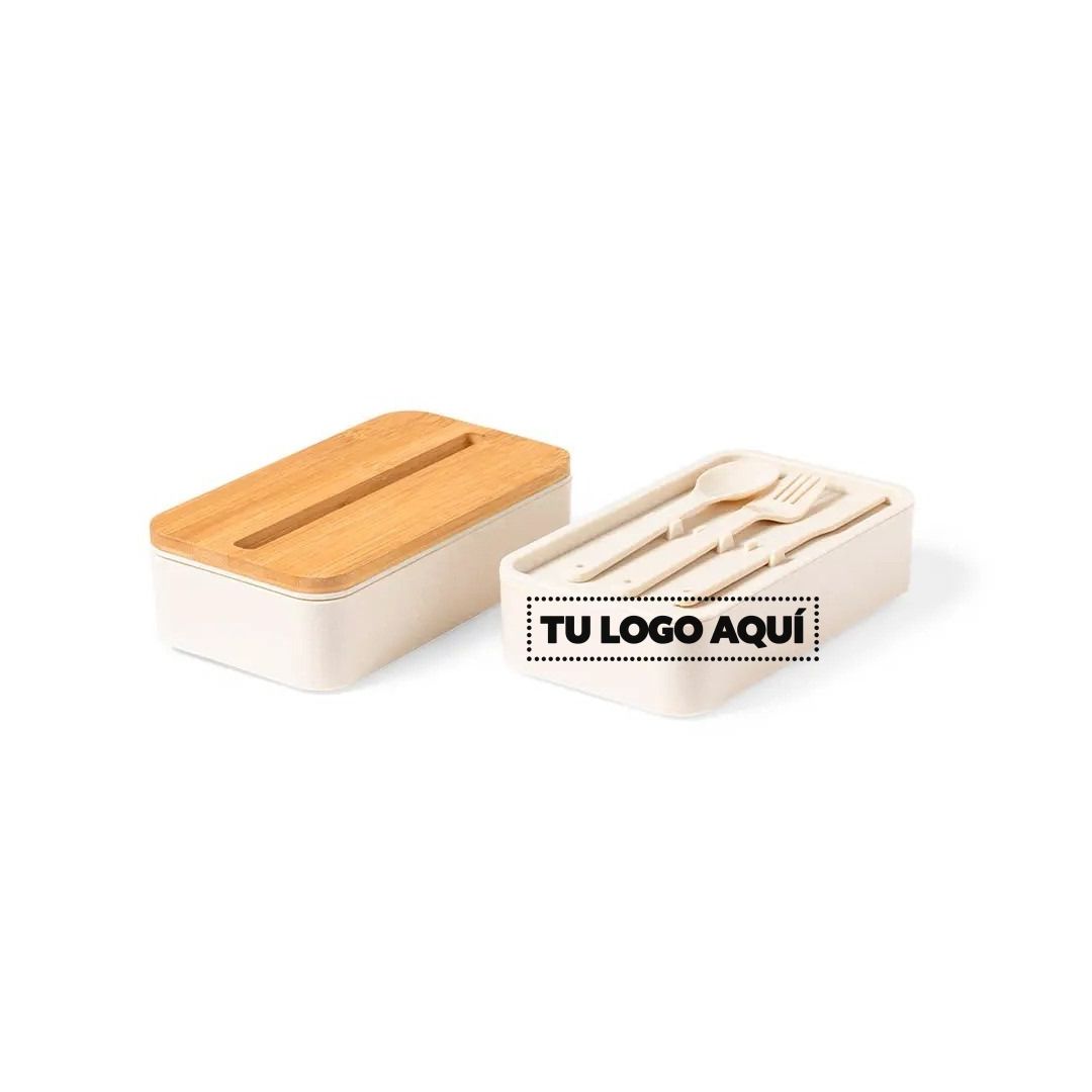 Set Eco Lunch Box - personalizable con tu logo