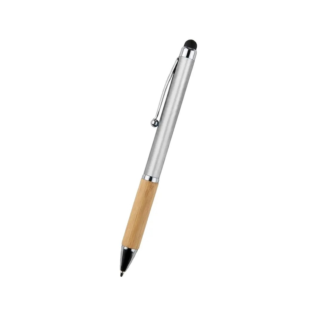 Boligrafo Bamboo Berlin Con Touch Plateada