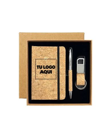 Set Ejecutivo De Corcho - personalizable con tu logo