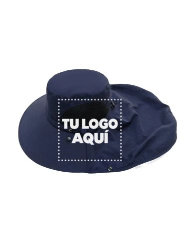 Sombrero Safari Importado Premium Color Azul - personalizable con tu logo