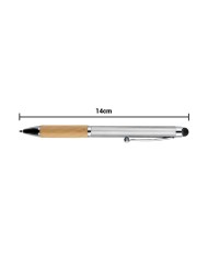 Boligrafo Bamboo Berlin Con Touch Plateada