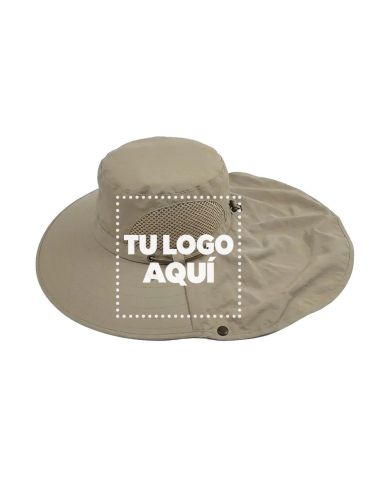 Sombrero Safari Importado Premium Color Caki - personalizable con tu logo