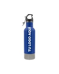 Termo Camping Azul Con Destapador De 750 Ml - personalizable con tu logo