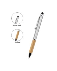 Boligrafo Bamboo Berlin Con Touch Plateada