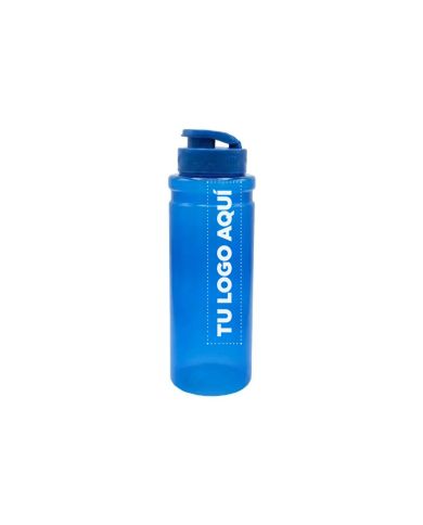 Tomatodo Cilindro Pvc Azul Traslucido 750 Ml - personalizable con tu logo