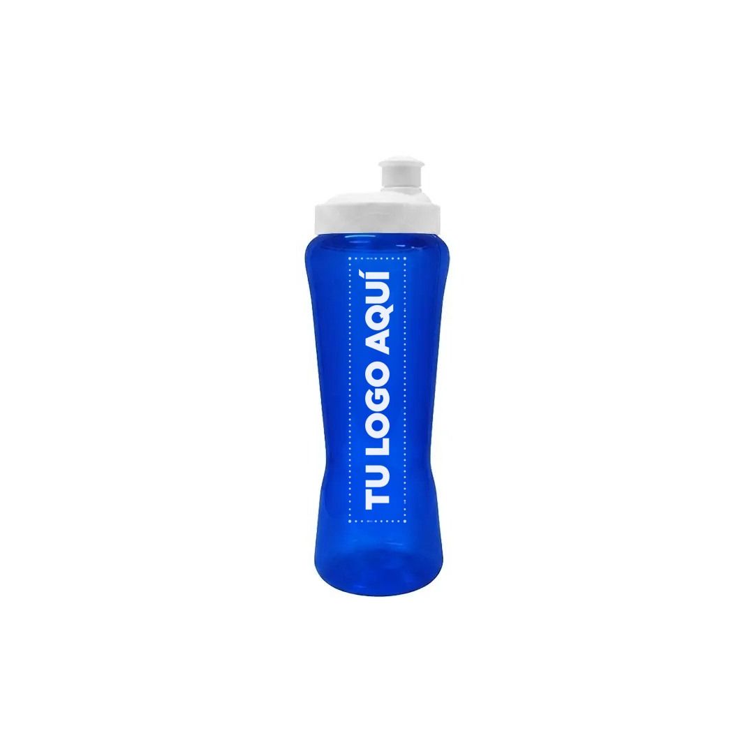 Tomatodo Curve Azul Rey Traslucido 560Ml Pvc - personalizable con tu logo