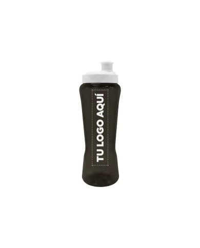 Tomatodo Curve Negro Traslucido 560Ml Pvc - personalizable con tu logo