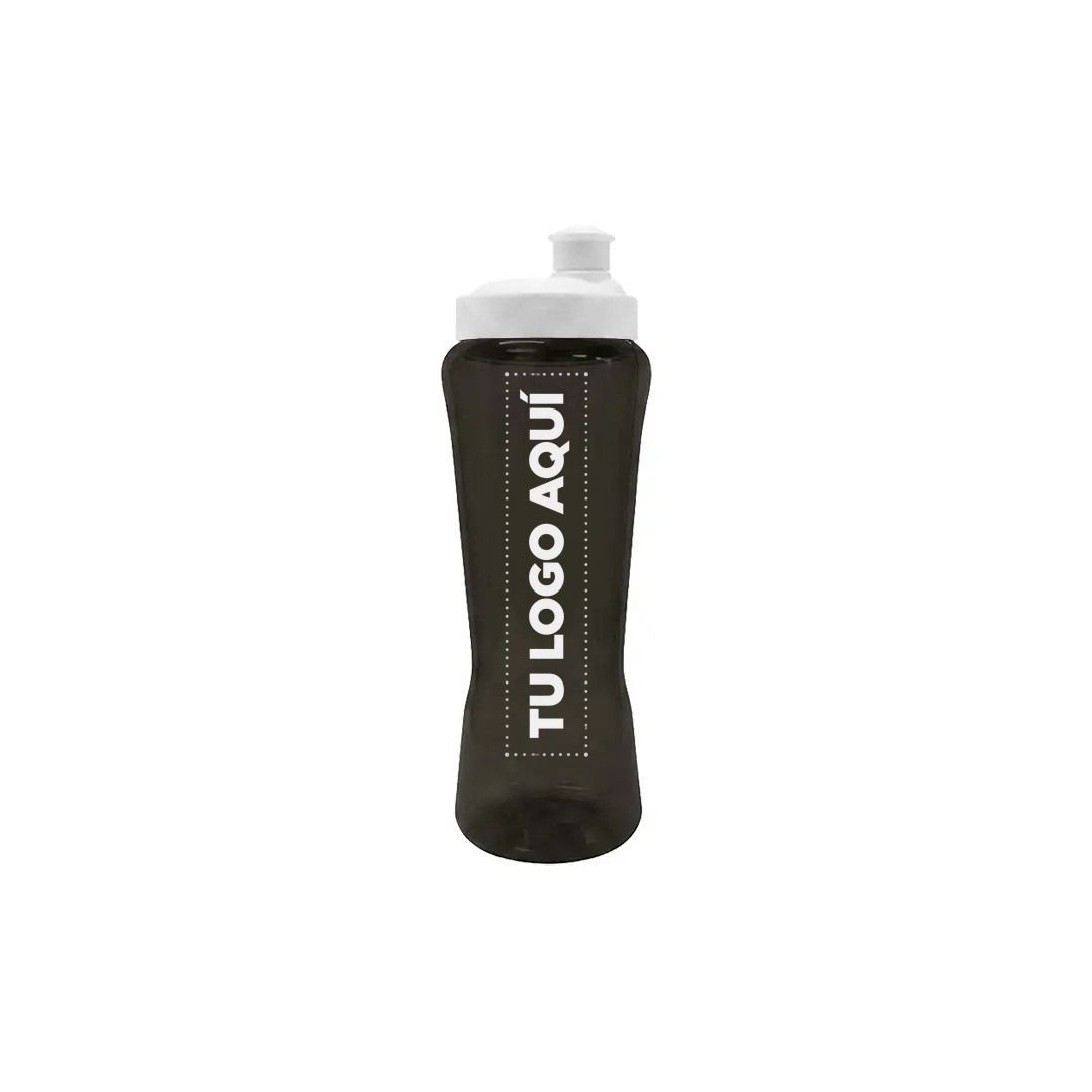 Tomatodo Negro Traslúcido 560 ml PVC - personalizable con tu logo