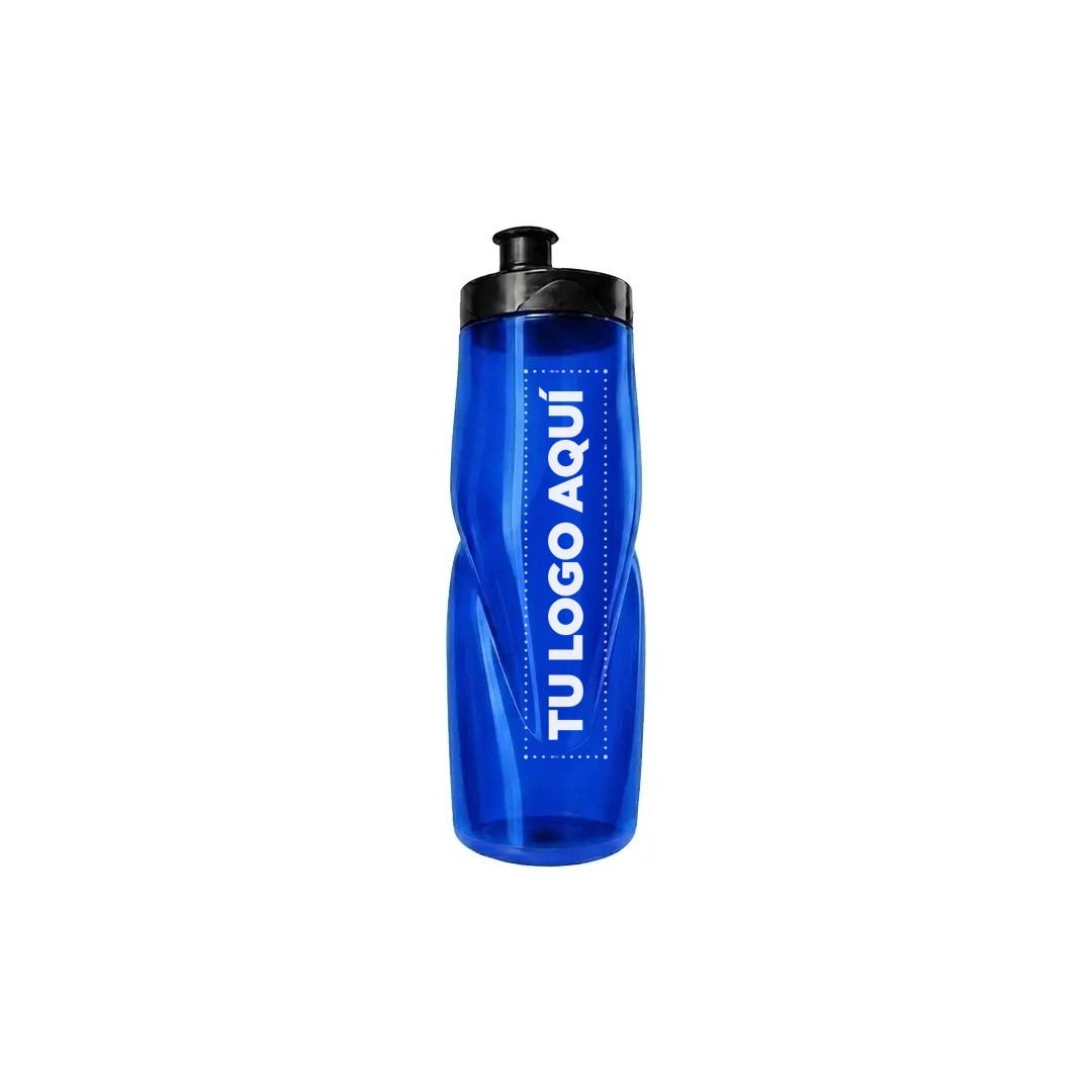 Tomatodo Azul Traslúcido Con Tapa Estándar 650 ml - personalizable con tu logo