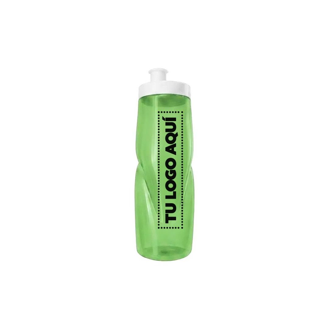 Tomatodo Verde Traslúcido Con Tapa Estándar 650 ml - personalizable con tu logo