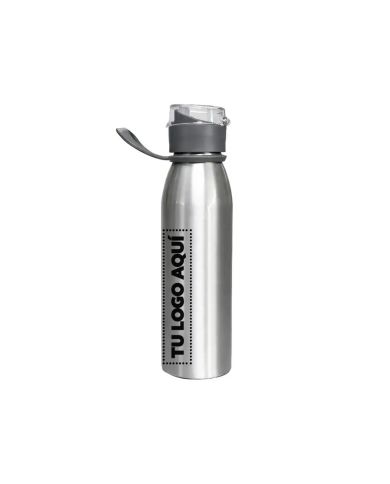 Tomatodo Metalico Siclo Color Plateado - personalizable con tu logo