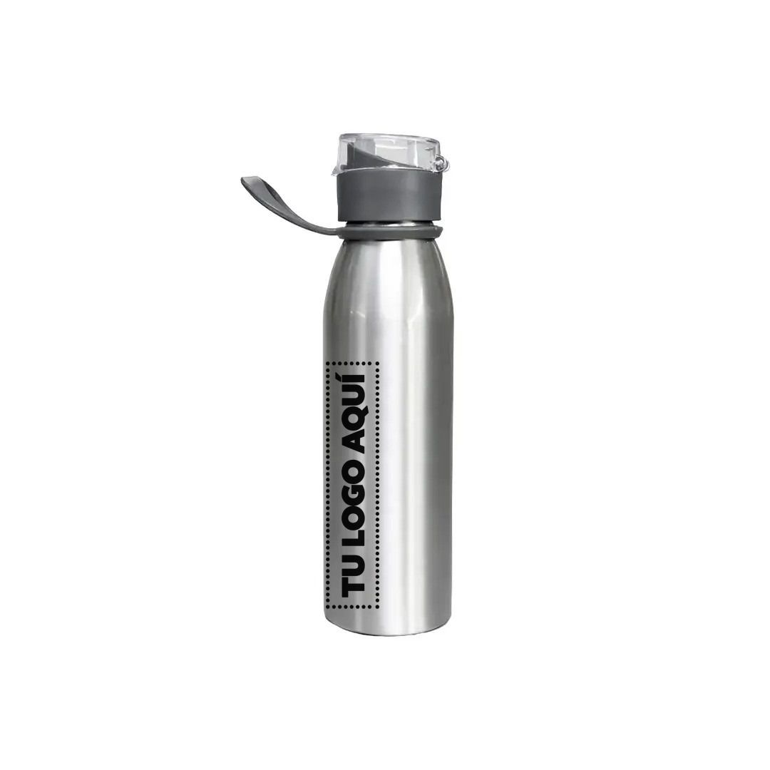 Tomatodo Metalico Siclo Color Plateado - personalizable con tu logo