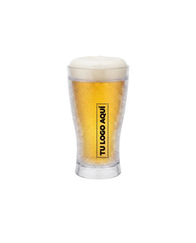 Vaso Cervecero Acrilico 420Ml - personalizable con tu logo