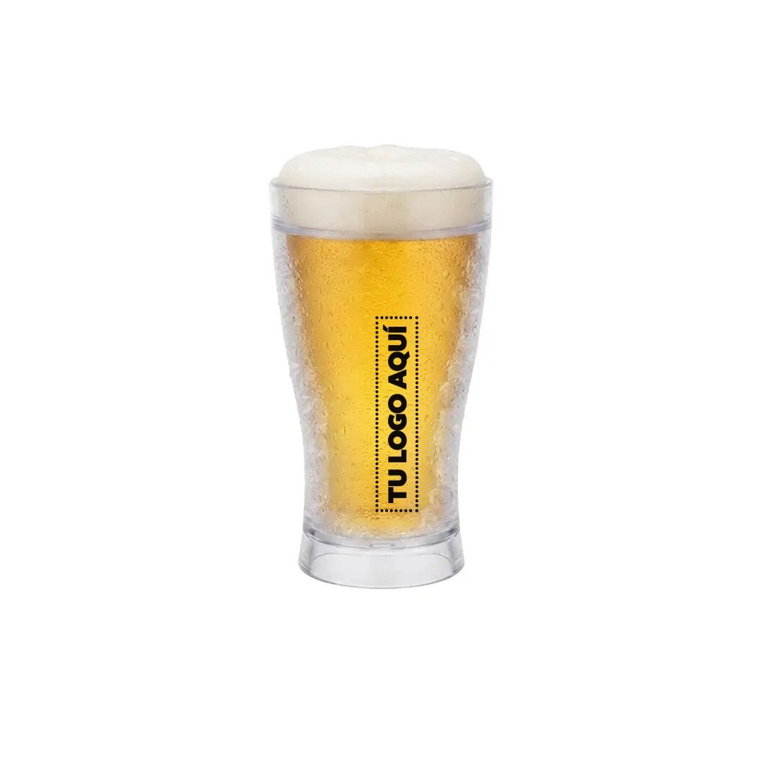 Vaso Cervecero Acrilico 420Ml - personalizable con tu logo