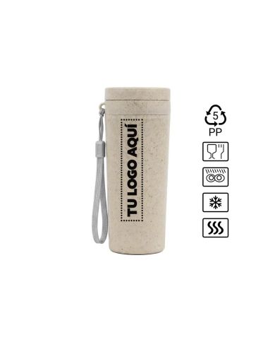 Vaso Ecologico De Avena 350 Ml - personalizable con tu logo