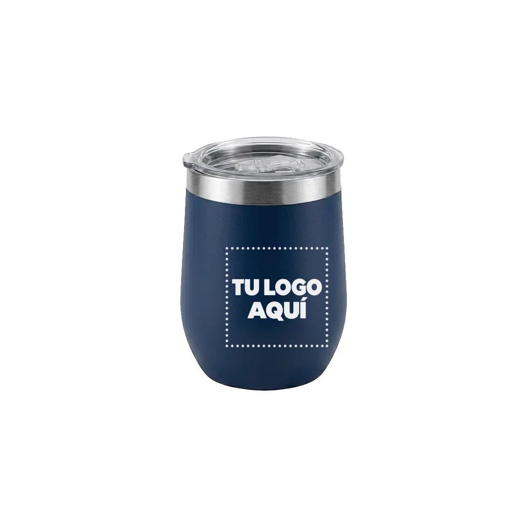 Vaso Termico Tumbler 360 Ml Color Azul - personalizable con tu logo