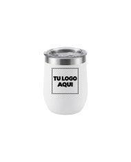 Vaso Termico Tumbler 360 Ml Color Blanco - personalizable con tu logo