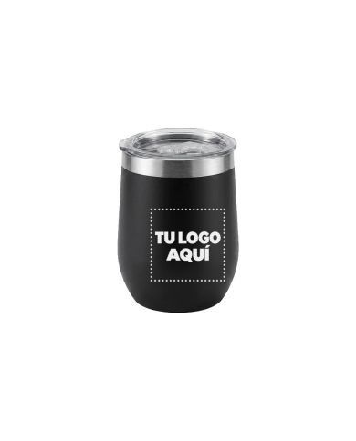 Vaso Termico Tumbler 360 Ml Color Negro - personalizable con tu logo