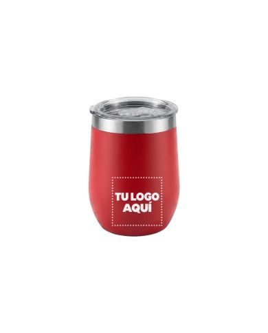 Vaso Termico Tumbler 360 Ml Color Rojo - personalizable con tu logo