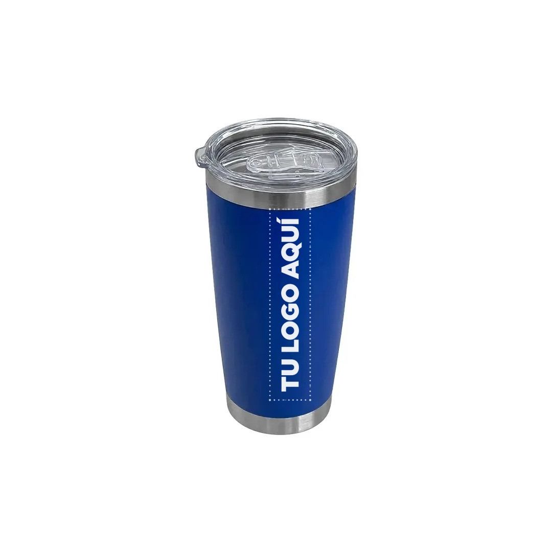 Vaso Termico Tumbler Azul Electrico - personalizable con tu logo